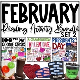 February Reading Activities SET 2 | Valentine's Day, 100th