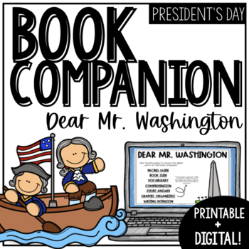 Preview of President's Day Activity | Dear Mr. Washington Book Companion