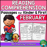 February Reading Comprehension Passages for Kindergarten a