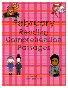 Preview of February Reading Comprehension Passages with Differentiation