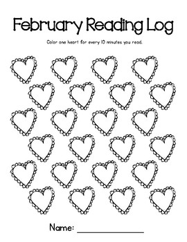Preview of February Reading Log