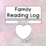 February Reading Log & Book Tracker, Preschool Reading Log