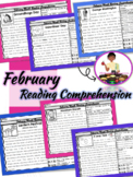 February Reading Passages | Close Reading Text Evidence | 