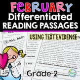 February Reading Passages Differentiated ~ Nonfiction Read