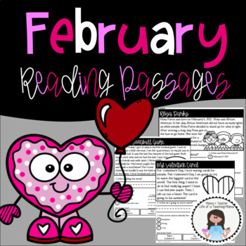February Reading Passages With Comprehension | TPT