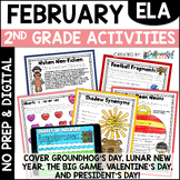 February Reading Writing Activities Worksheets 2nd Grade N