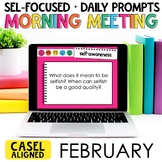 February SEL Morning Meeting for Social Emotional Learning