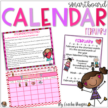 Preview of February SMARTBoard Calendar Morning Meeting