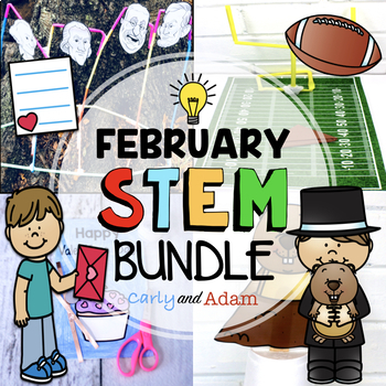Preview of February STEM Activities and Challenges BUNDLE