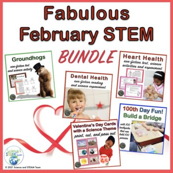 Preview of February STEM Activities Valentine's Day and More!