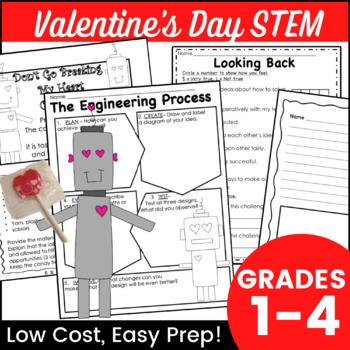 Preview of February STEM STEAM Challenge: Valentine's Day Edition