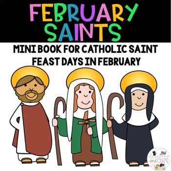 Preview of February Saints Mini Book - Catholic Saints - Valentine's Day