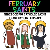 February Saints Mini Book - Catholic Saints - Valentine's Day