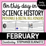 February Science History Bell Ringers  | Printable & Digital