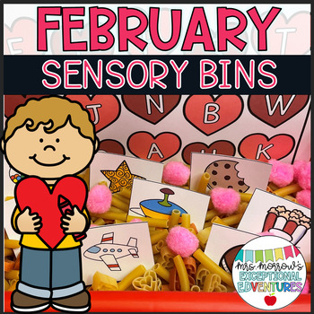 February Sensory Bins | Valentine's Day Activities ELA and Math | TPT