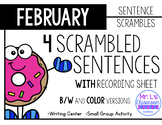 February Sentence Scrambles
