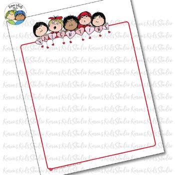 Preview of February Stationery FREEBIE (Karen's Kids Printables)