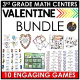 3rd Grade Math Centers | Valentine's Day Math Games