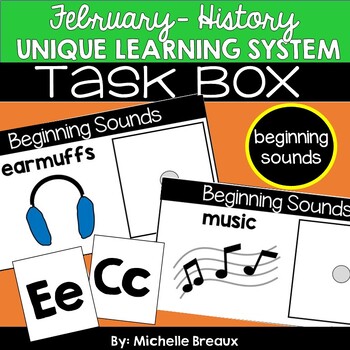 Preview of February Unit 6- Communities and Cultures- Beginning Sounds task cards