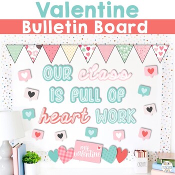 February Valentine Bulletin Board Ideas - Door Decoration Kit - Printable