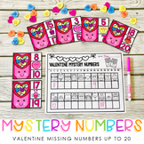 February Valentine Mystery Numbers - Missing Numbers Befor