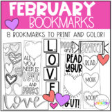 February / Valentine's Bookmarks for Classrooms + School L