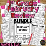February Valentine's Day Activities Math and ELA Review BU