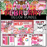 February // Valentine's Day Bulletin Board Decor Bundle