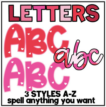 Preview of February // Valentine's Day Bulletin Board Letters