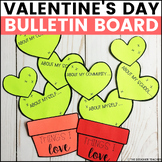 February Valentine's Day Bulletin Board and Door Decor Craft (English & Spanish)