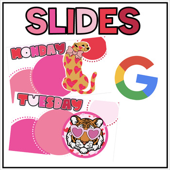 Preview of February // Valentine's Day Google Slides