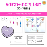 February | Valentine's Day Math and Literacy Centers 