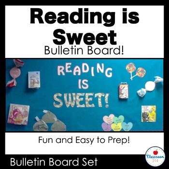 Preview of February Valentine's Day Reading Bulletin Board