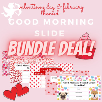 Preview of February Valentine's Day Themed Slide - BUNDLE DEAL!