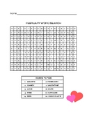 February / Valentine's Day Word Search with Writing and Dr