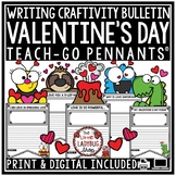 February Valentine's Day Writing Prompts Activity Bulletin