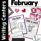 February Valentine's Day Writing Prompts & Center | Kinder