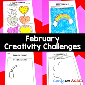 Preview of Valentine's Day and Groundhog Day Creativity Activities and Lesson Plans