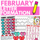February Valentines Alphabet Tracing and Writing Activitie