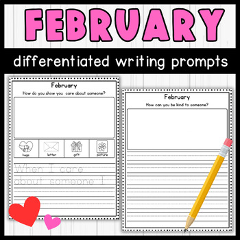 February Valentines Day Writing Prompts | Literary Writing Centers