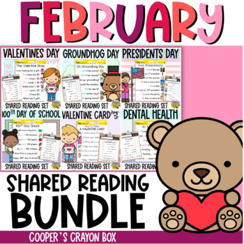 Preview of February | Valentines | Seasonal Shared Poem Bundle | Project & Trace