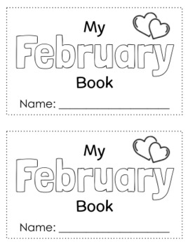Preview of February Valentines Traceable Booklet Reader