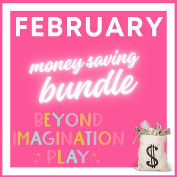 Preview of February Value Bundle for Kindergarten Learners | Beyond Imagination Play