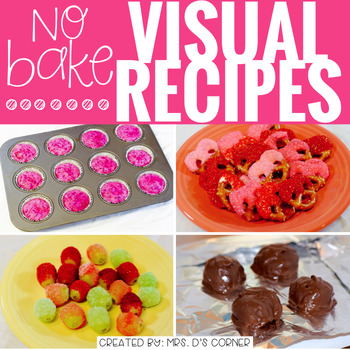Preview of February Visual Recipes with REAL pictures (for Cooking in the Classroom)