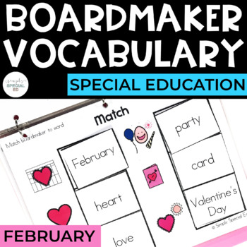 Preview of February Vocabulary Unit- Boardmaker