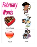 February Vocabulary Words-- Valentine's, Groundhog Day, Pr