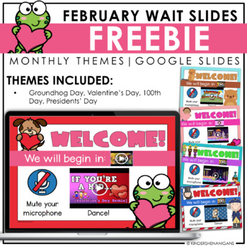 Preview of February Wait Slides FREEBIE