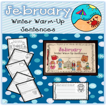 Preview of February Sentence Writing Activities Morning Work Sentence Building