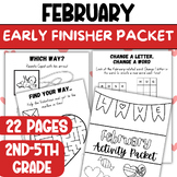 February + Valentines Day SEL Activities for Early Finishe