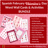 February Word Cards and Word Walls {in English & Spanish}